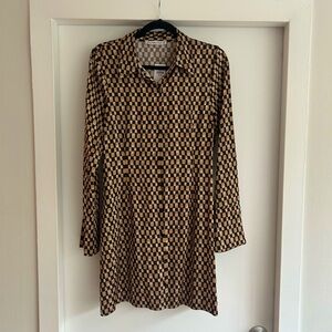 NWT Abercrombie & Fitch button down long sleeve dress